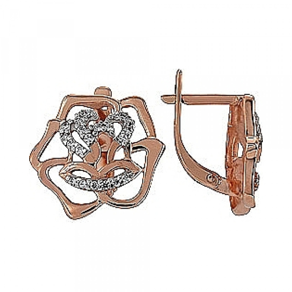 Серьги с фианитом № 72932