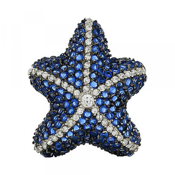 Серебряная подвеска с фианитом № 82698