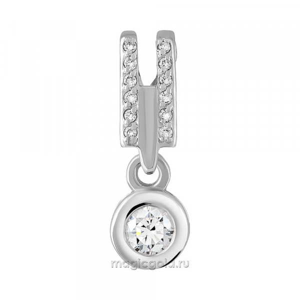 Золотая подвеска с бриллиантом № 160375