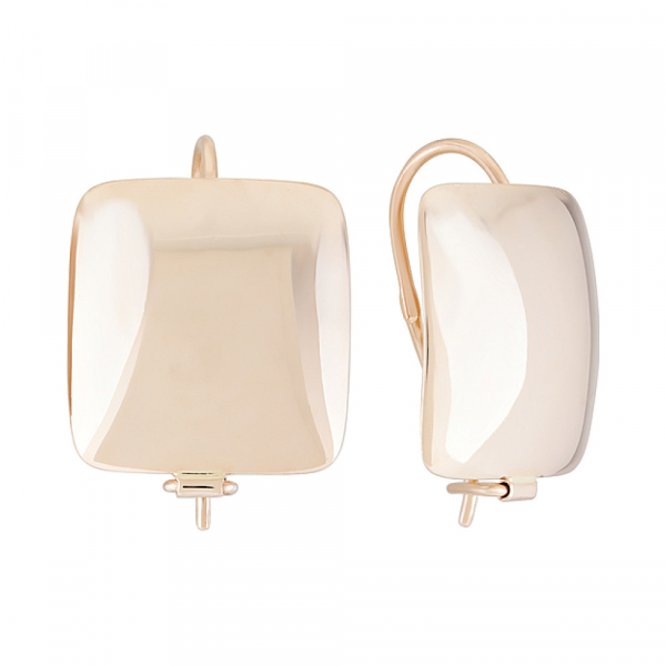 Золотые серьги без камня № 126727