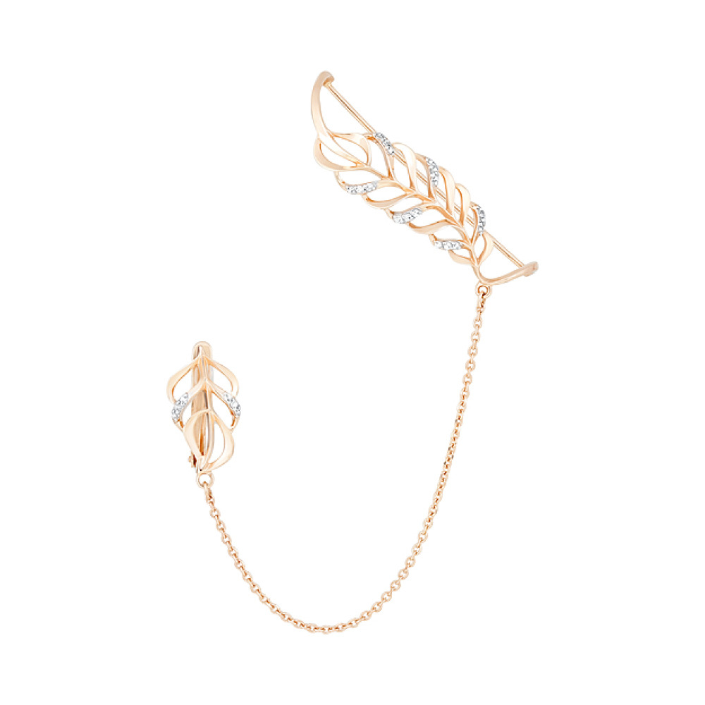 Серьга с фианитами № 126763