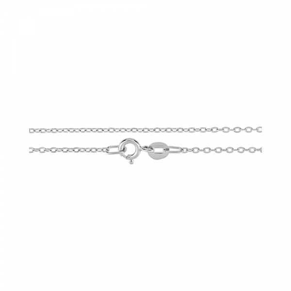 Серебряная цепь якорная опресованная родированная № 124792