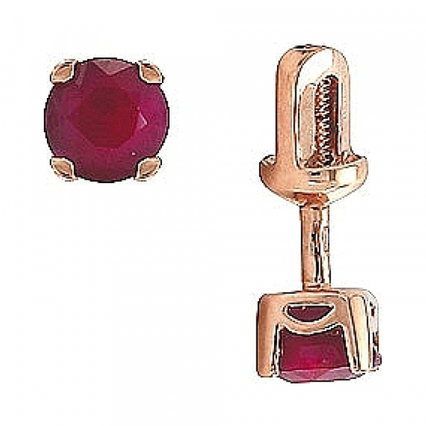 Пуссеты с рубином № 29759