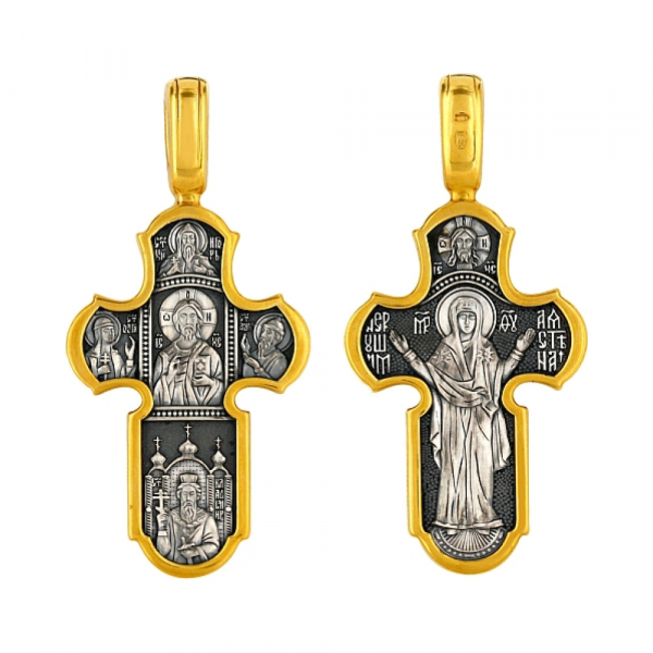 Крест с золотым покрытием № 83331