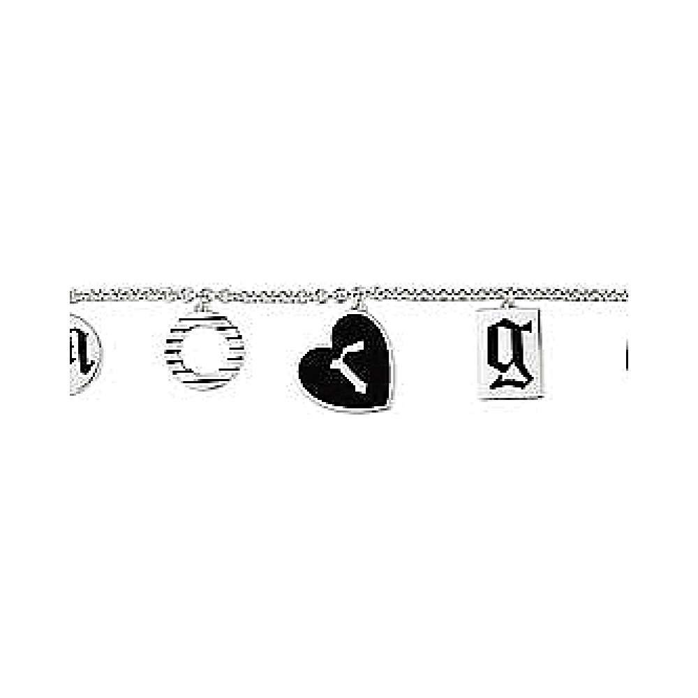 Серебряный браслет с эмалью № 35870