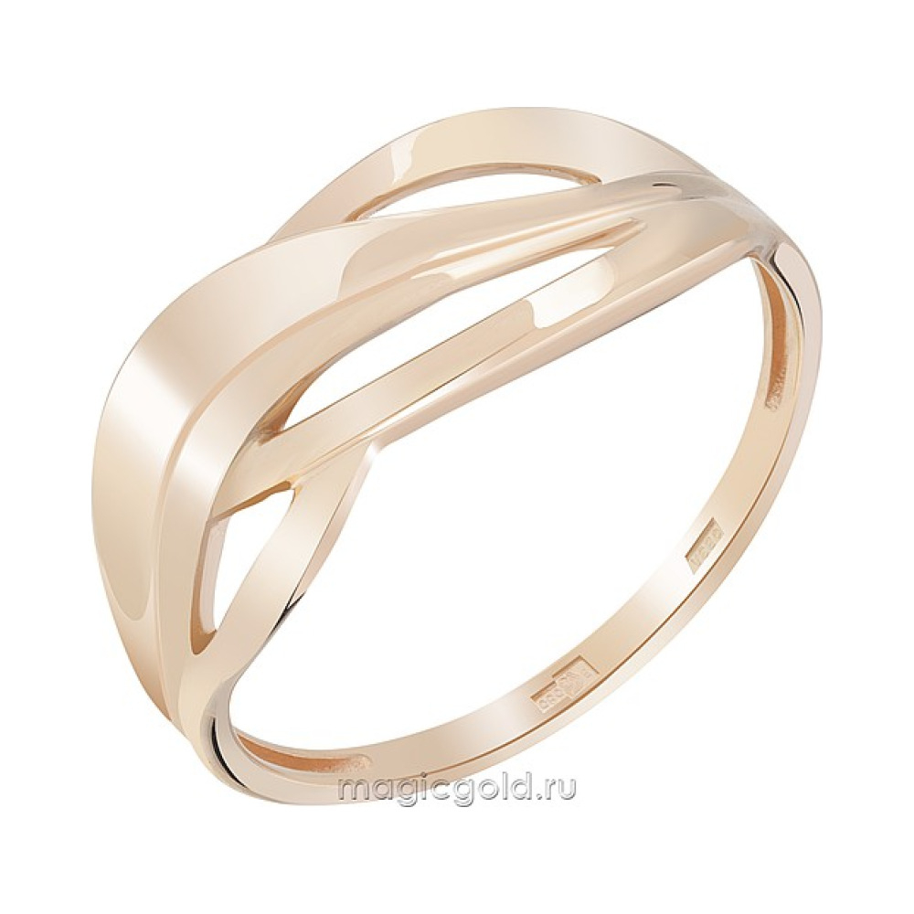 Золотое кольцо без камня № 173426