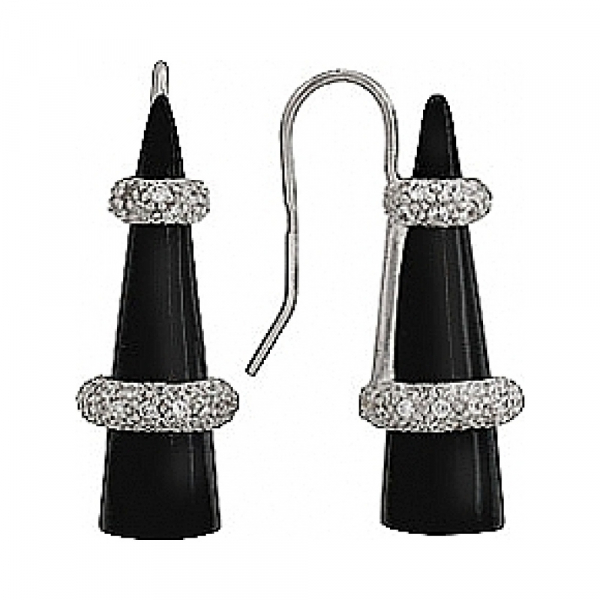  Серьги с фианитом GL № 35044