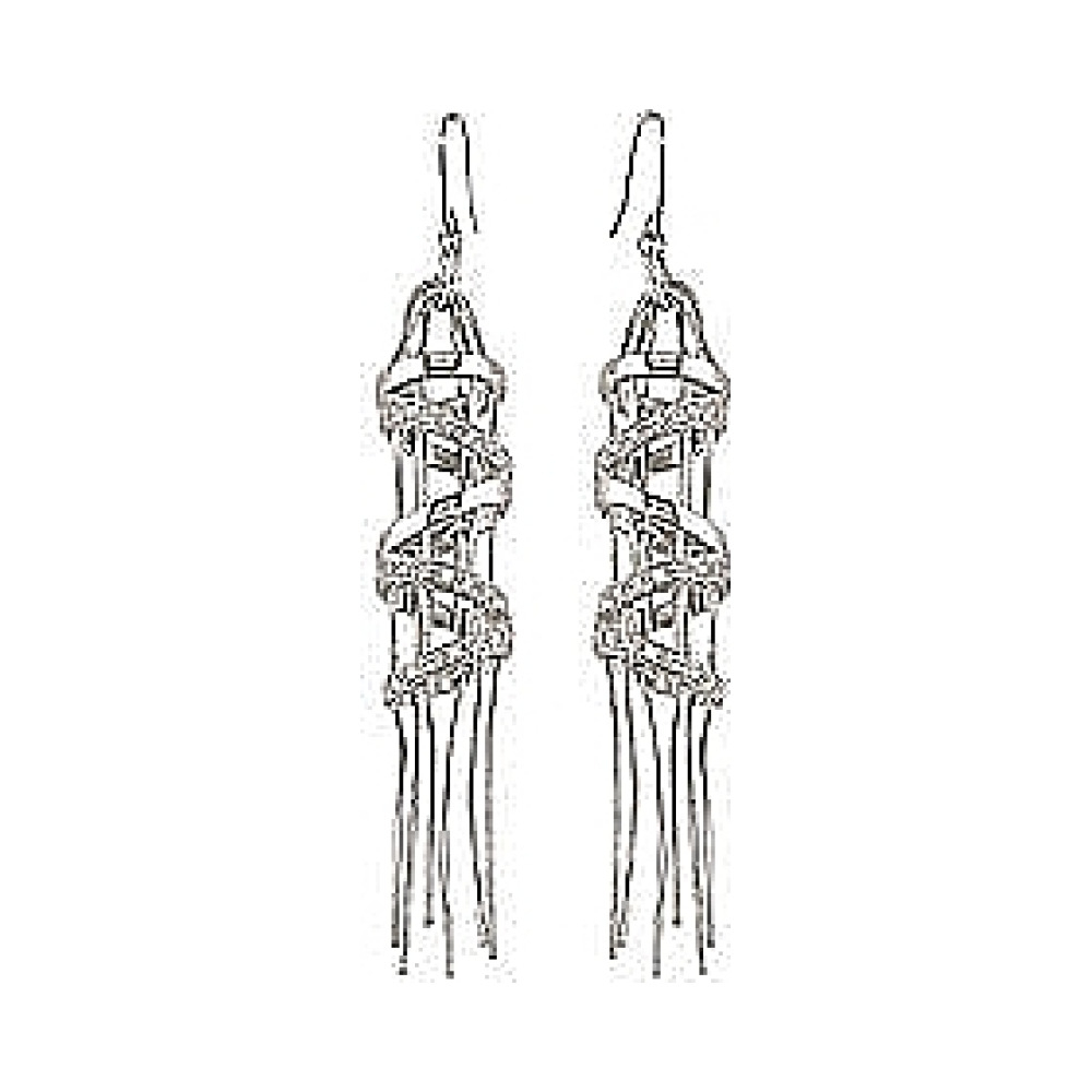  Серьги с фианитом GL № 35587