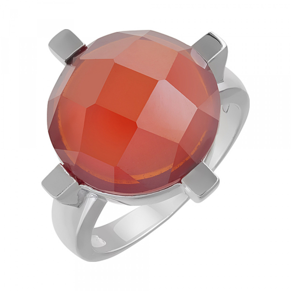 Серебряное кольцо с фианитом № 108384