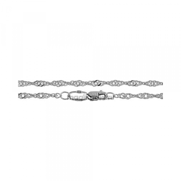 Серебряная цепь родированная № 141181