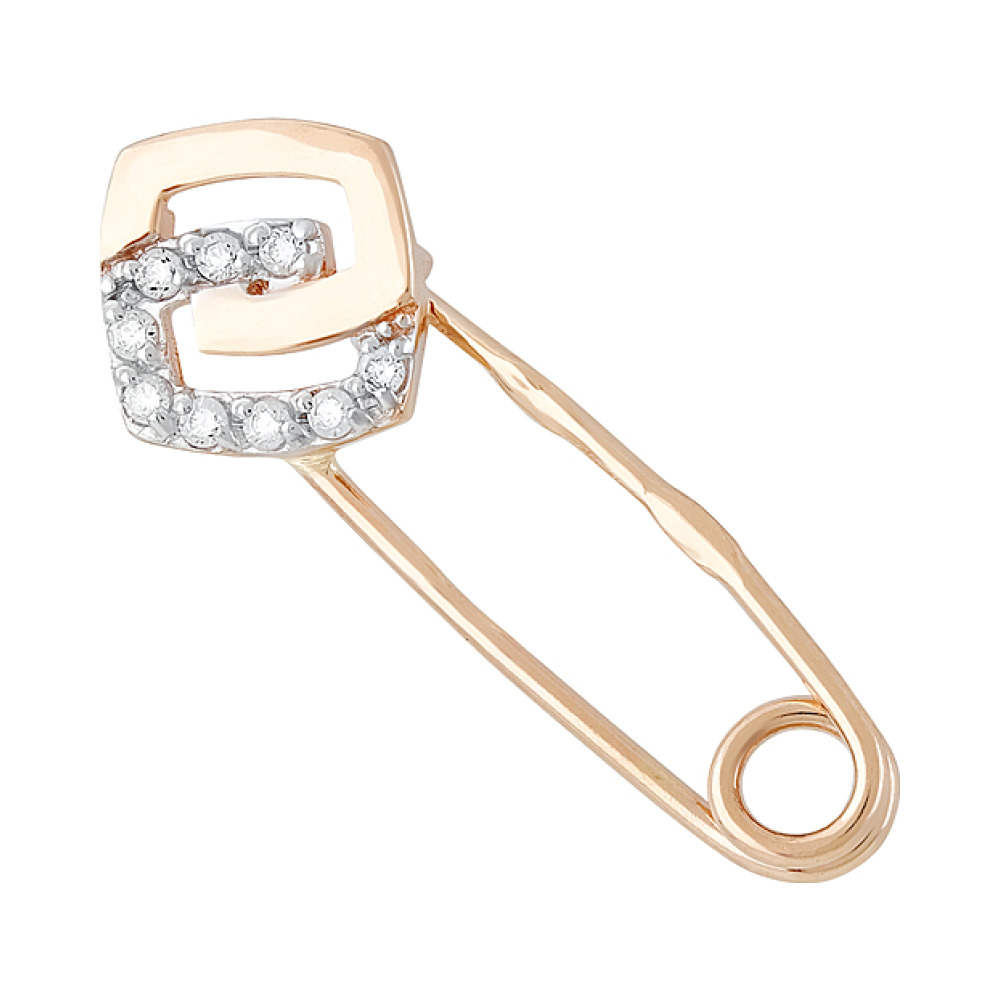 Булавка с фианитами № 132008