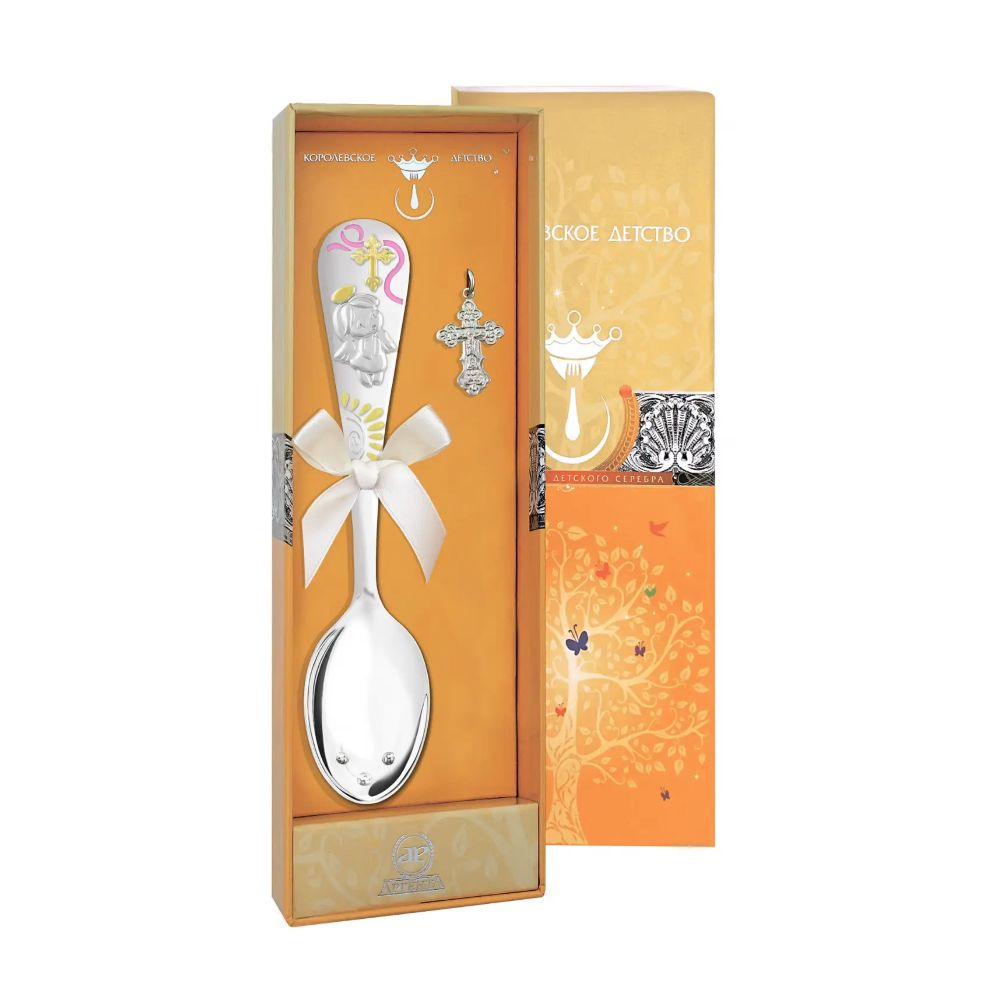 Набор "Крестильный" 1063НБ00808 (розовый)