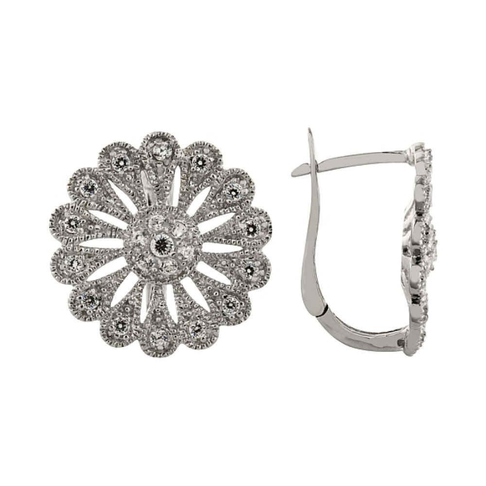 Серьги с фианитами № 95159