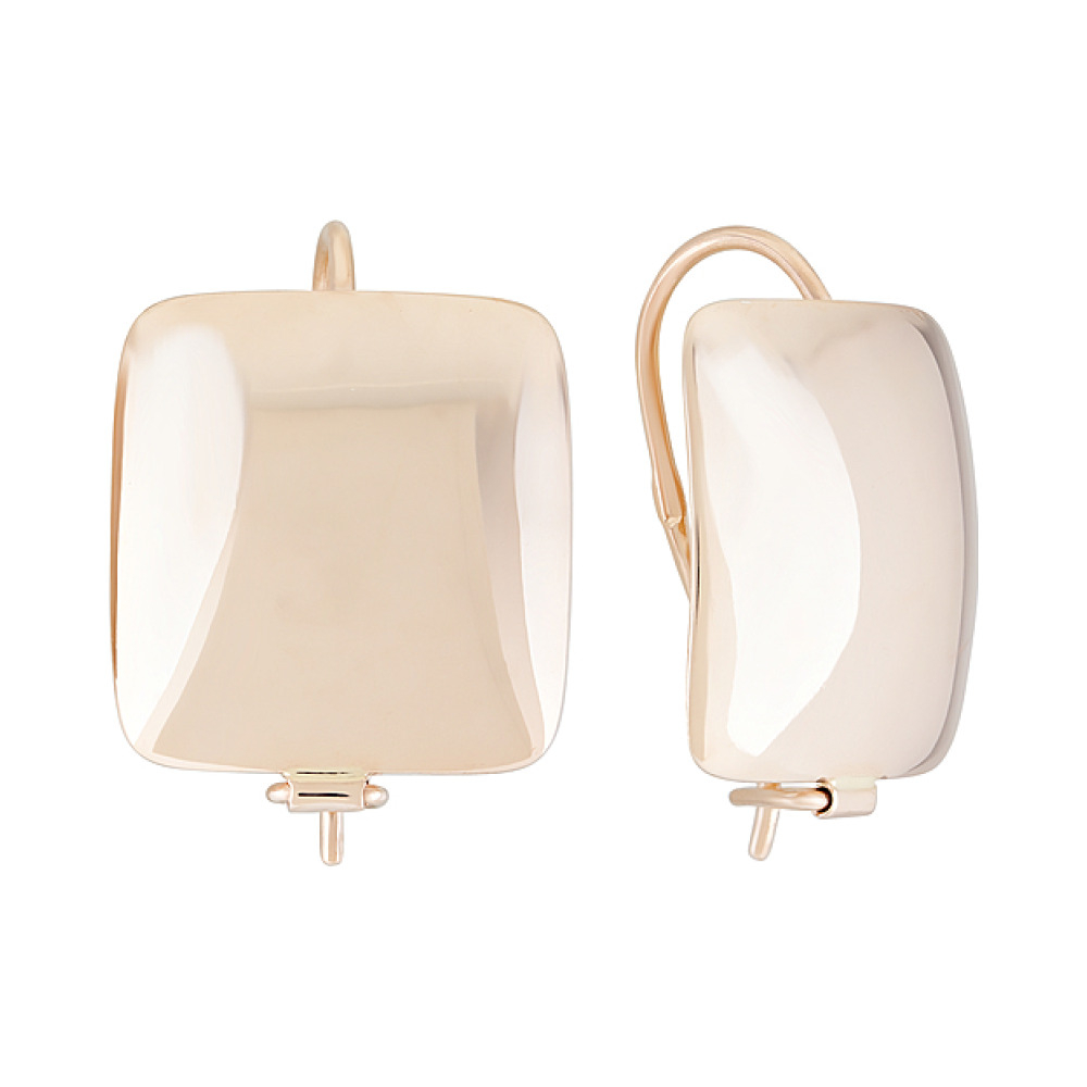 Золотые серьги без камня № 126727