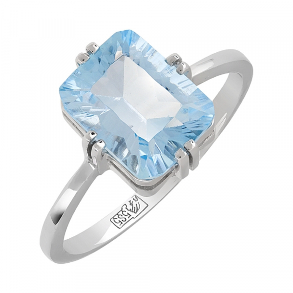 Золотое кольцо с топазом № 97367