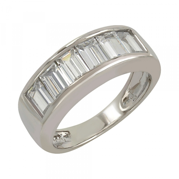 Серебряное кольцо с фианитом № 107269