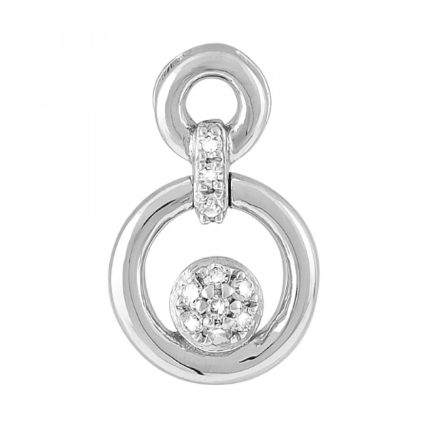 Золотая подвеска с бриллиантом № 113797