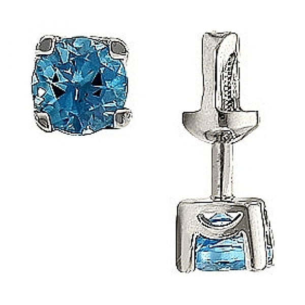 Пуссеты с топазом № 51875