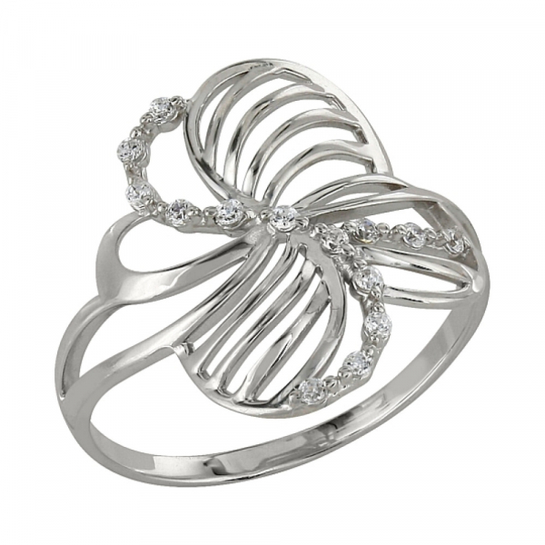 Золотое кольцо с фианитом № 98447