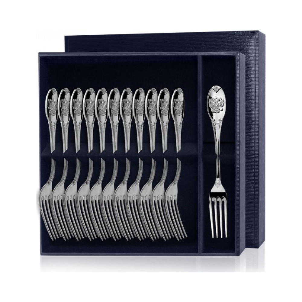 Серебряный столовый набор  Единство  12 предметов