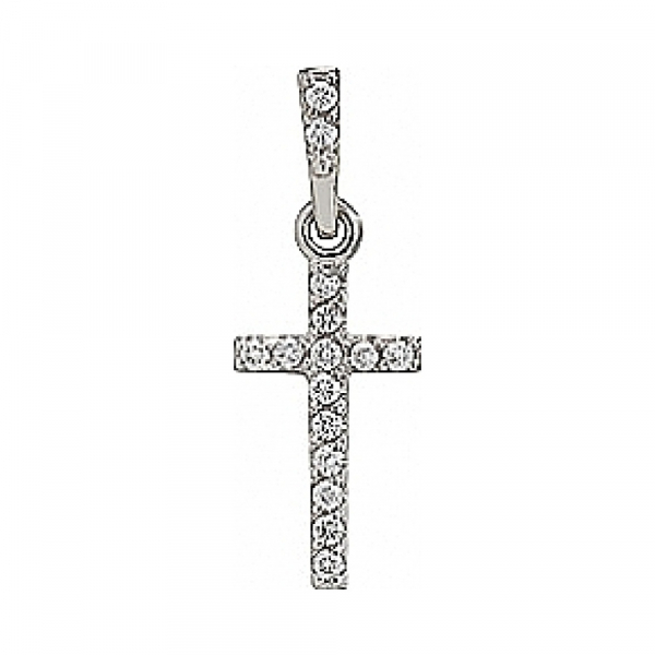 Золотая подвеска с бриллиантом № 75999