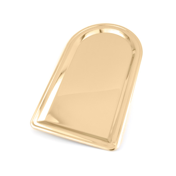 Поднос для самовара удлиненный из латуни, Тула