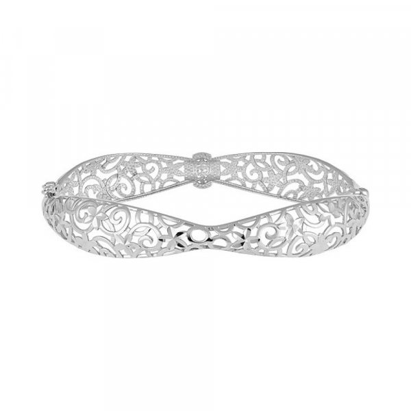 Серебряный браслет с фианитом № 134222