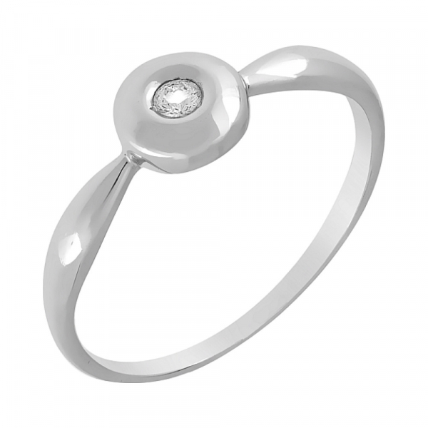 Золотое кольцо с бриллиантом № 31551