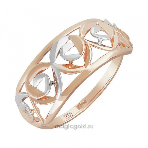 Золотое кольцо без камня № 155990