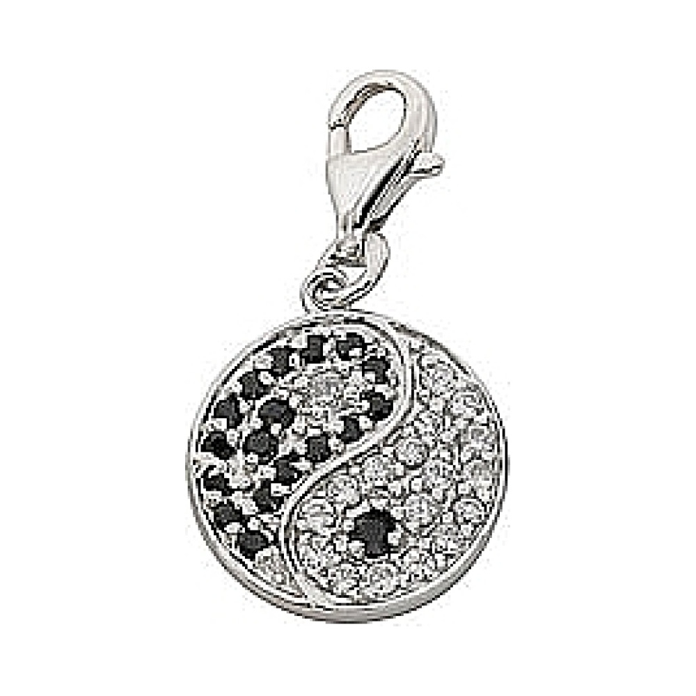 Серебряная подвеска с фианитом № 68637