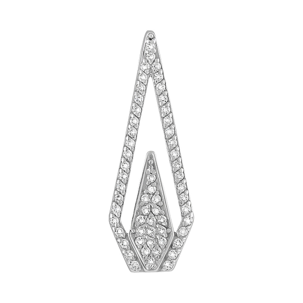 Серебряная подвеска с фианитом № 128095