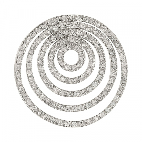 Серебряная подвеска с фианитом № 80467