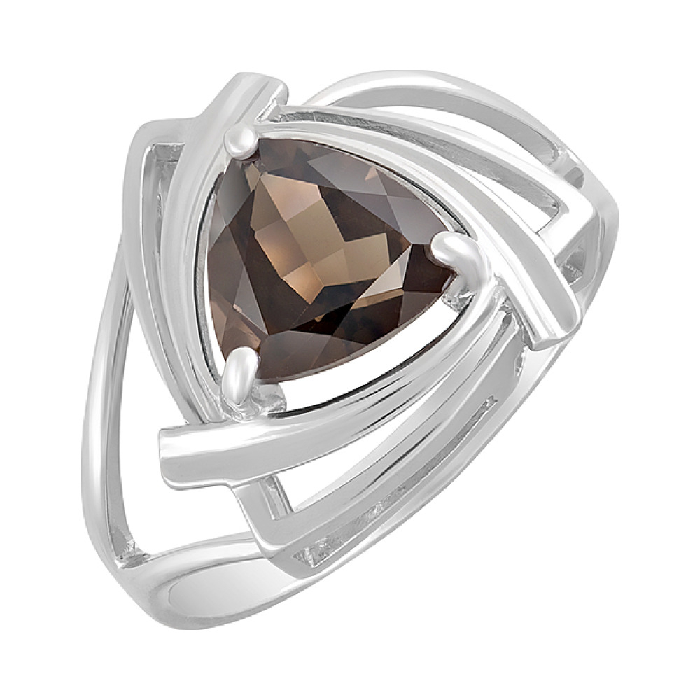 Серебряное кольцо с раухтопазом № 123262