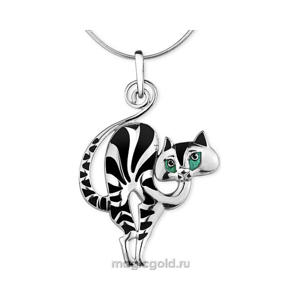 Серебряная подвеска с эмалью № 138734