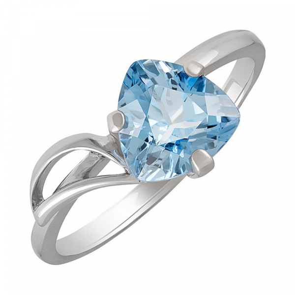 Серебряное кольцо с топазом № 130155