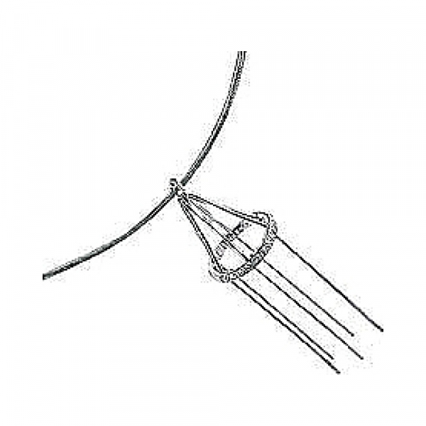  Колье с фианитом GL № 35034