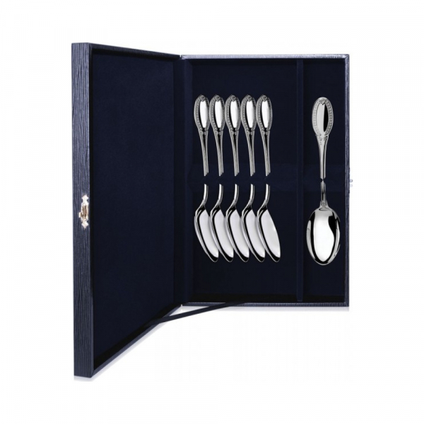 Набор из 6 серебряных десертных ложек «Император»