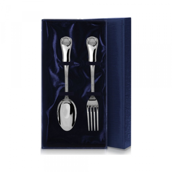 Набор из 2 столовых серебряных приборов «Визит»