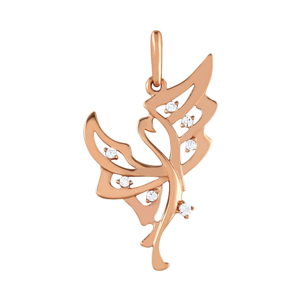 Золотая подвеска с фианитами № 99251