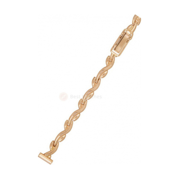 Золотой браслет для часов № 51049