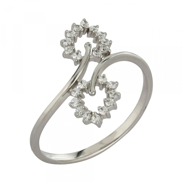 Золотое кольцо с фианитом № 84641