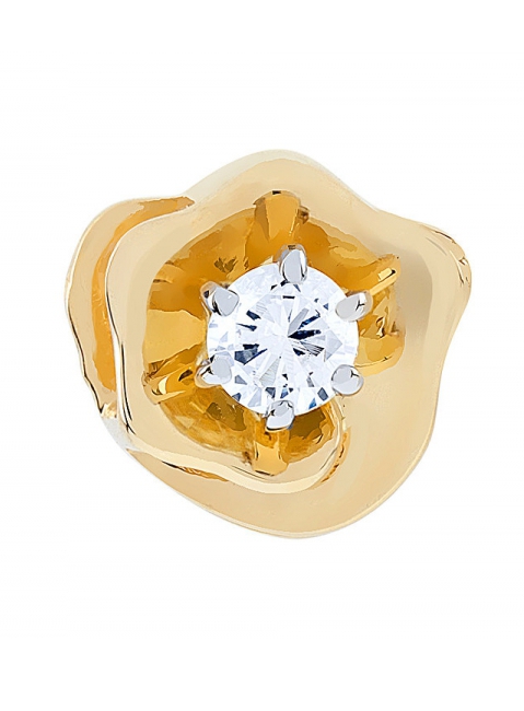 Золотая подвеска с бриллиантом № 110036