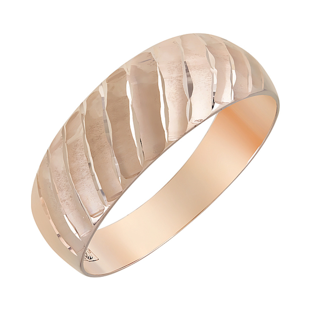 Золотое кольцо с алмазкой № 124023