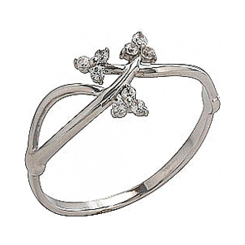 Золотое кольцо с фианитом № 74196