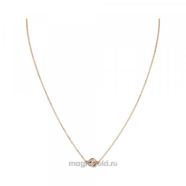 Золотое колье б\к с алмазной гранью № 159066