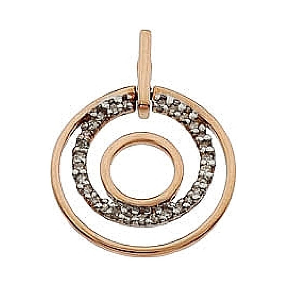 Золотая подвеска с бриллиантами № 63076