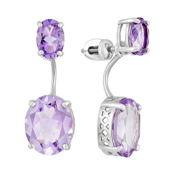 Пуссеты с аметистами № 126914