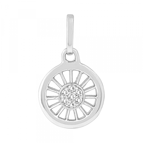 Золотая подвеска с бриллиантом № 113791