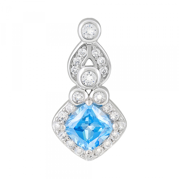 Серебряная подвеска с фианитами № 127719