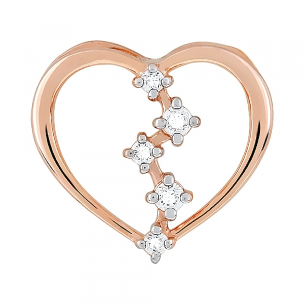 Золотая подвеска с фианитом № 120148